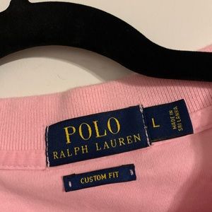 Mens Large Pink Polo